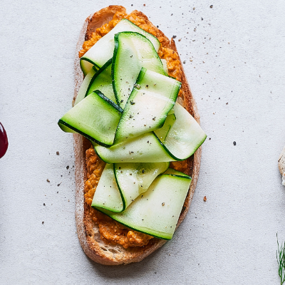 harissa-houmous-and-courgette-on-rustic-bread