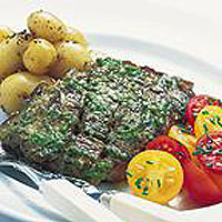 barbecued-sirloin-steak-with-salsa-verde-and-tomato-salad