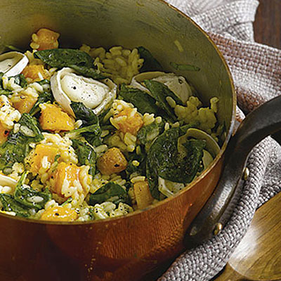 butternut-risotto-with-goats-cheese-and-spinach