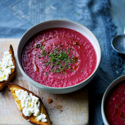 beetroot-soup-and-cheese-toasts