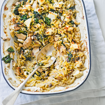 baked-chicken-with-feta-orzo