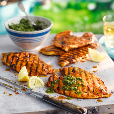 butterflied-barbecued-chicken-with-chimichurri-sauce