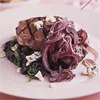 char-grilled-fillet-steak-with-red-onion-marmalade-and-spinach