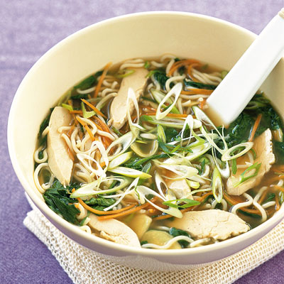 chicken-miso-soup-with-noodles-ginger-and-spinach