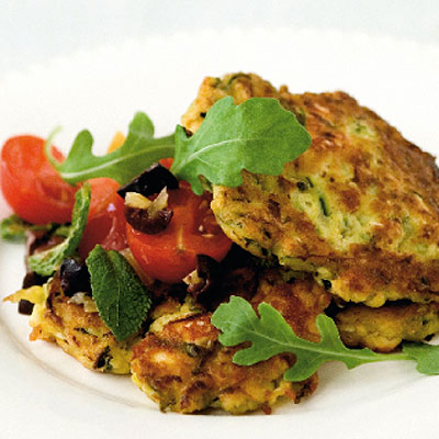 courgette-fritters-with-lemon-and-olive-salsa
