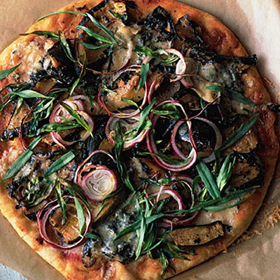 courgette-blue-cheese-and-tarragon-pizza