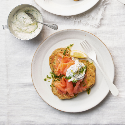 chive-pancakes-with-brown-butter-smoked-salmon