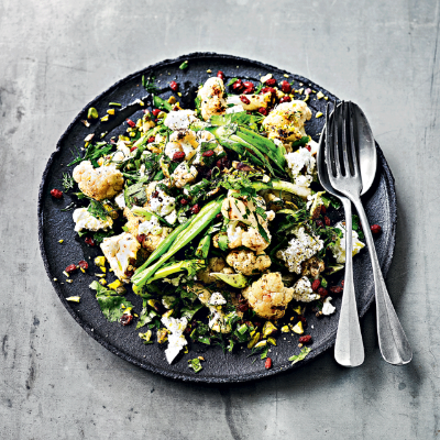 chargrilled-cauliflower-salad-with-herbs-goat-s-cheese