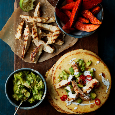 chicken-tacos-with-roasted-sweet-potato-guacamole