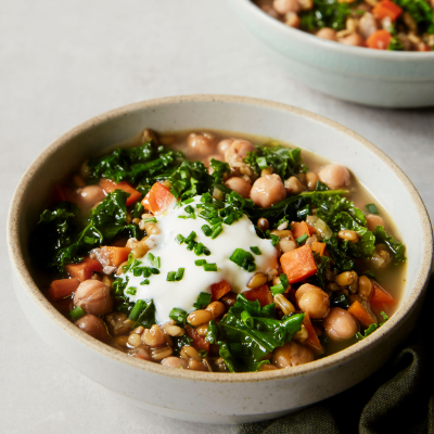 chickpea-kale-and-freekeh-soup