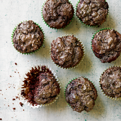 chocolate-kale-muffins
