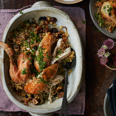 claudia-rodens-roast-chicken-with-nutty-bulgur-pilaf