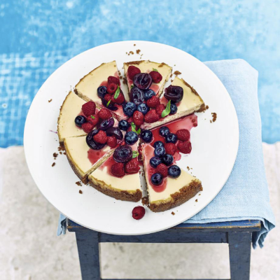 coconut-cheesecake-with-mixed-berries