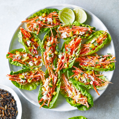 Creamy Crab Lettuce Cups - Belly Rumbles