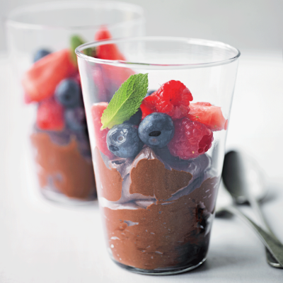 Chocolate & berry mousse