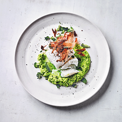 cod-fillet-with-crispy-bacon-pea-pure