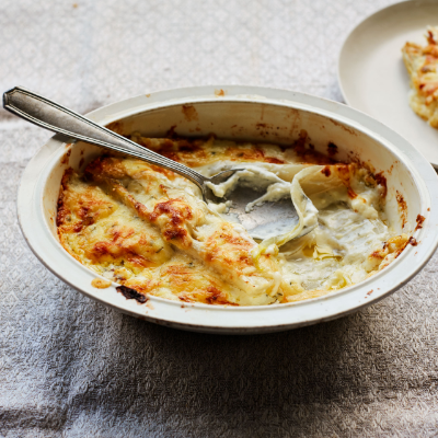 chicory-and-goats-cheese-gratin