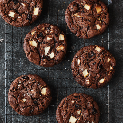 double-chocolate-sour-cherry-cookies