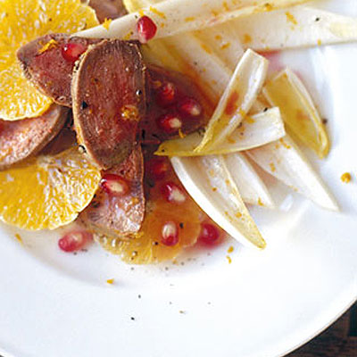 duck-salad-with-seville-orange-and-pomegranate-dressing
