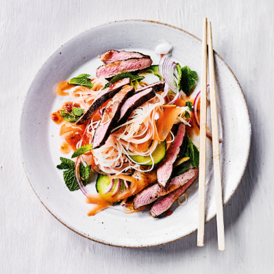 duck-carrot-rice-noodle-salad