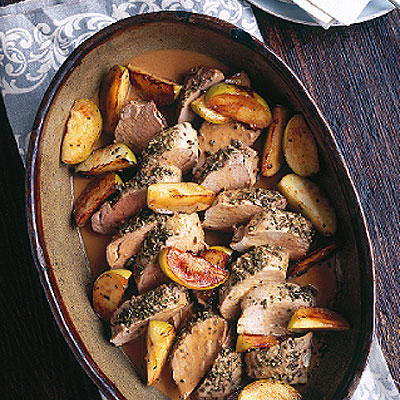 fast-roast-pork-with-rosemary-and-caramelised-apples