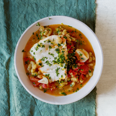 flageolet-stew-with-cod-and-gremolata