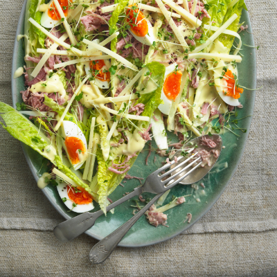 farmhouse-salad-with-ham-soft-boiled-eggs-gruyre-cheese-and-home-made-salad-cream