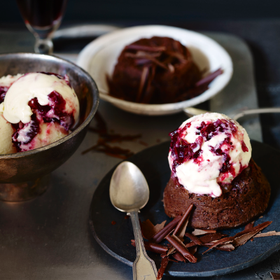 flourless-chocolate-cakes-cranberry-ice-cream-recipe-waitrose