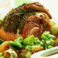 gammon-with-spring-vegetables