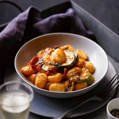 gnocchi-with-vegetables-in-a-tomato-and-mascarpone-sauce