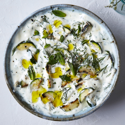 grilled-courgette-tzatziki