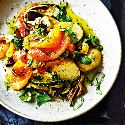 grilled-peppers-courgettes-aubergines-with-new-potatoes