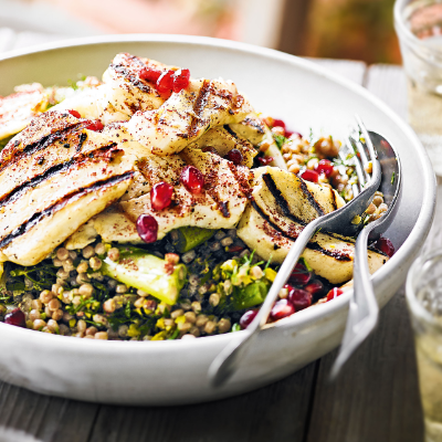 giant-couscous-with-preserved-lemon-chargrilled-onion-halloumi-herb-dressing