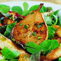 hot-chicken-and-pear-salad-with-perry-dressing