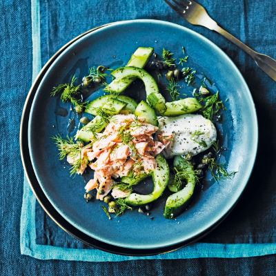 hot-smoked-salmon-with-quick-pickled-cucumber-horseradish-crme-frache