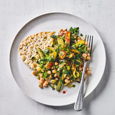 harissa-chickpeas-courgettes-preserved-lemon-parsley