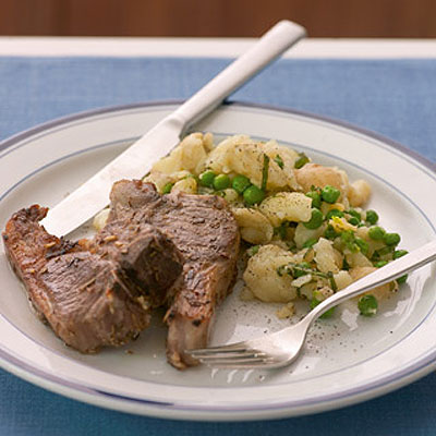 lamb-chops-with-peas-and-new-potatoes