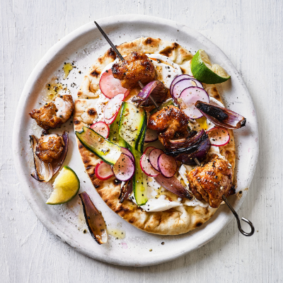 lime-ginger-chicken-skewers-with-courgette-salad