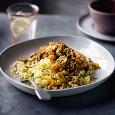moroccan-minced-lamb-with-couscous