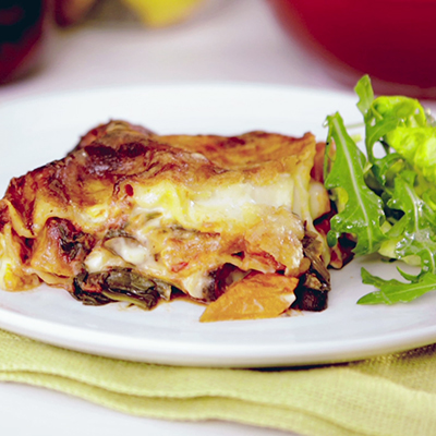 Mary Berry's Butternut squash & spinach lasagne