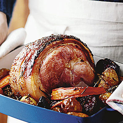 oven-baked-gammon-with-lavender-honey-and-roasted-vegetables
