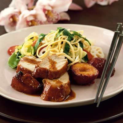 plum-glazed-pork-with-chinese-style-stir-fry