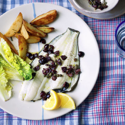 plaice-with-caper-and-olive-dressing