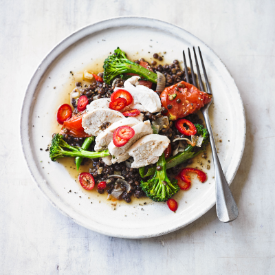 poached-chicken-with-puy-lentils