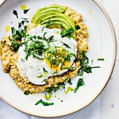 quick-red-lentil-dhal-with-fried-egg-avocado-herbs