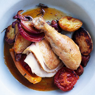 roast-chicken-with-chorizo-peppers-and-tomatoes