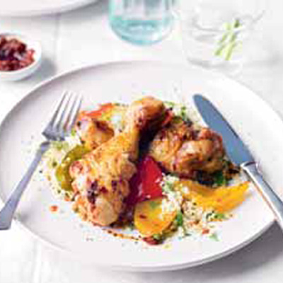 roasted-harissa-pepper-chicken-with-couscous