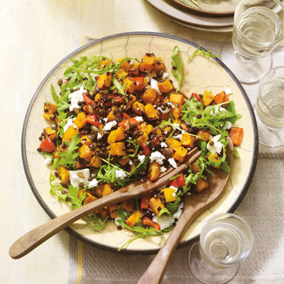 roasted-squash-with-lentils-and-goats-cheese