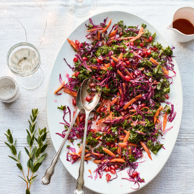 red-cabbage-kale-and-pomegranate-salad