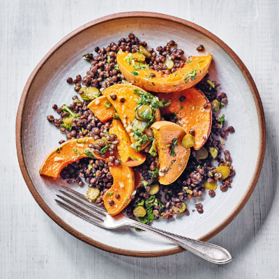 roasted-squash-lentils-with-herb-dressing
